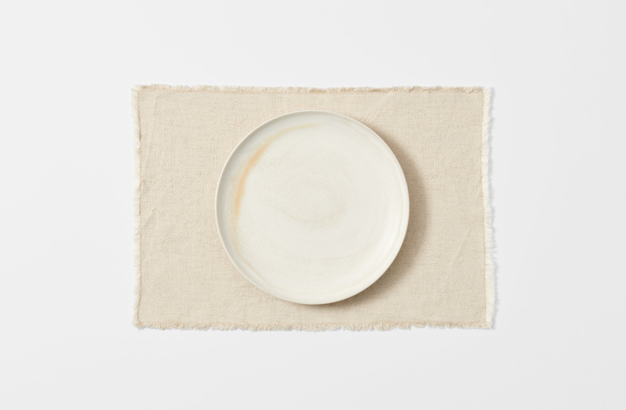 Natural Fringed Placemat