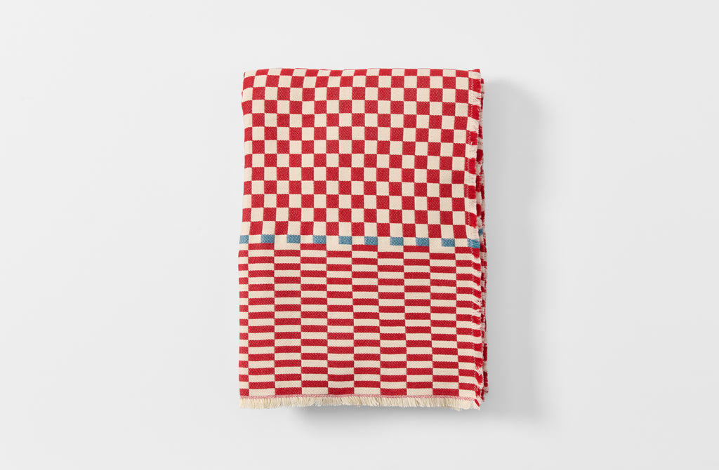 Red And White Checked Turkish Towel Or Throw Blanket Red And White Checked Turkish Towel Or Throw Blanket