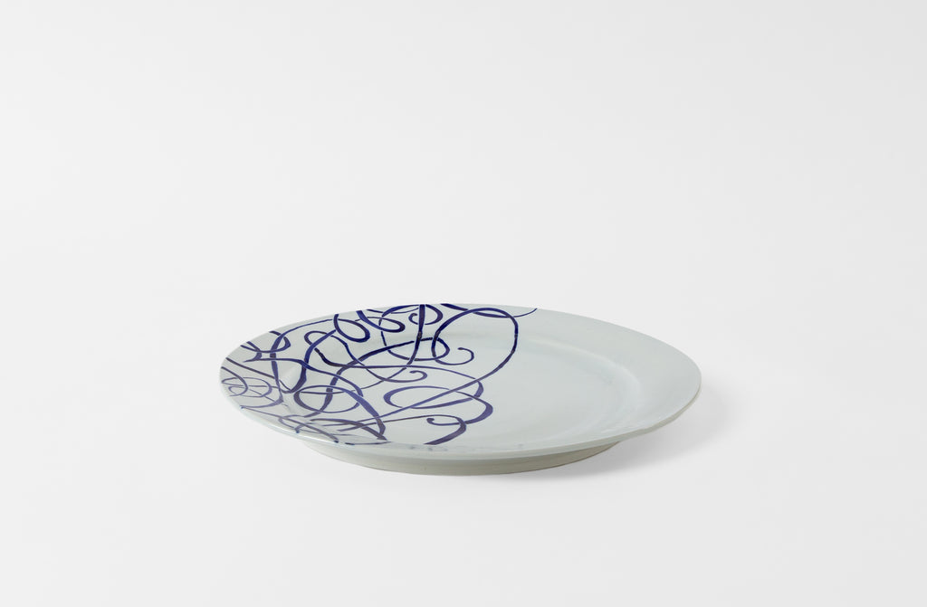 Script Porcelain Platter #1