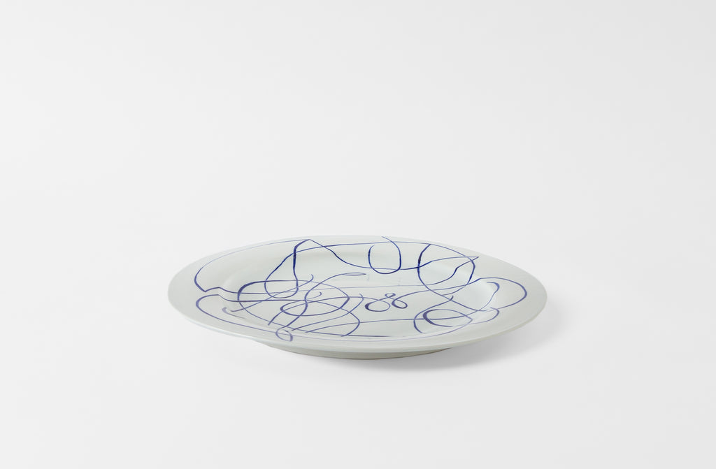 Script Porcelain Platter #2