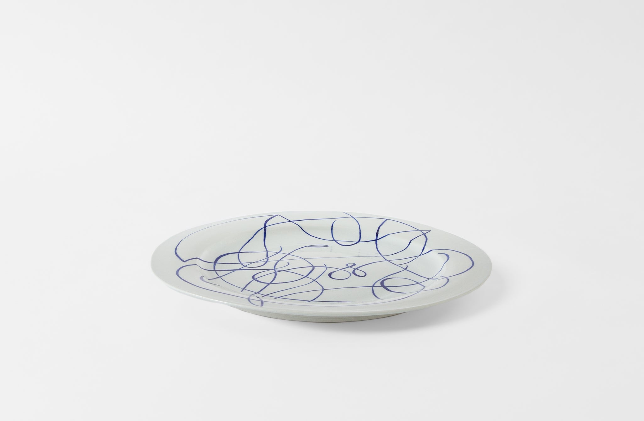 Script Porcelain Platter #2