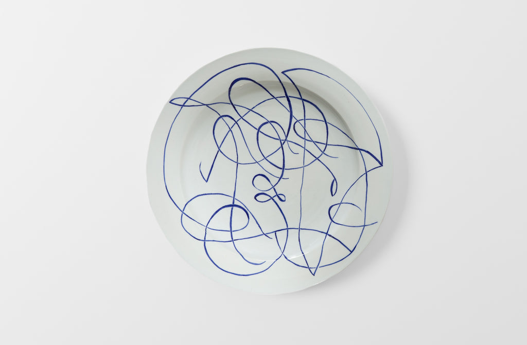 Script Porcelain Platter #2