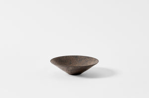 Shallow black Takashi Endo bowl.