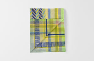Thompson Street Studio Blue Chevron Tablecloth