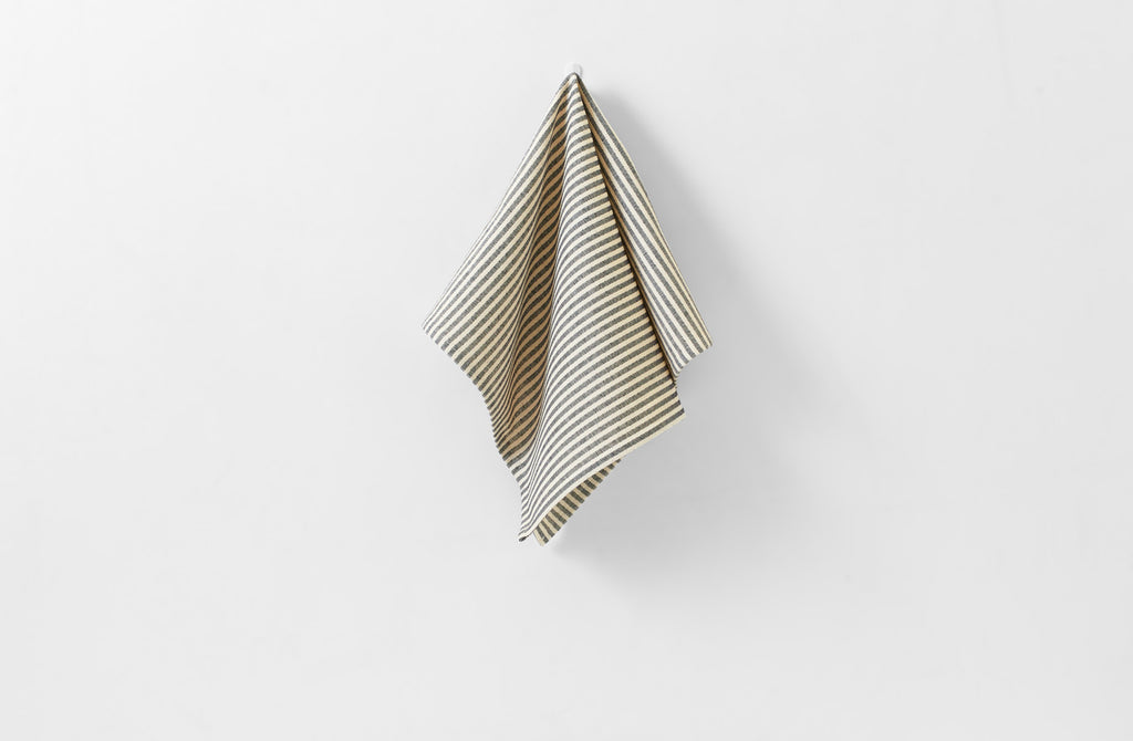 Tori Murphy Graphite Stripe Kitchen Towel