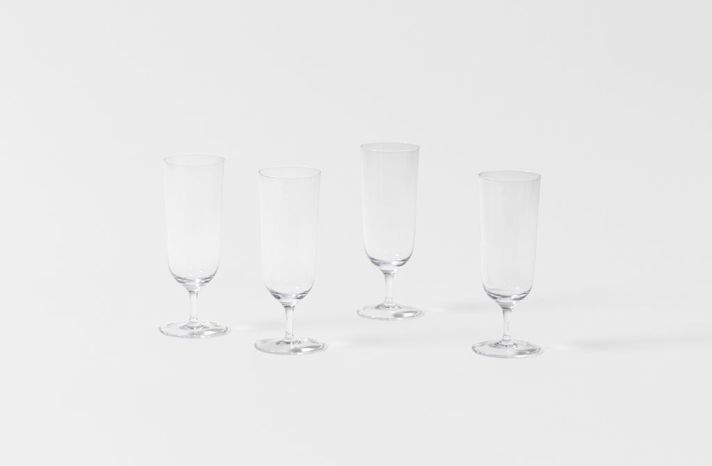 Four Venezia champagne flutes 