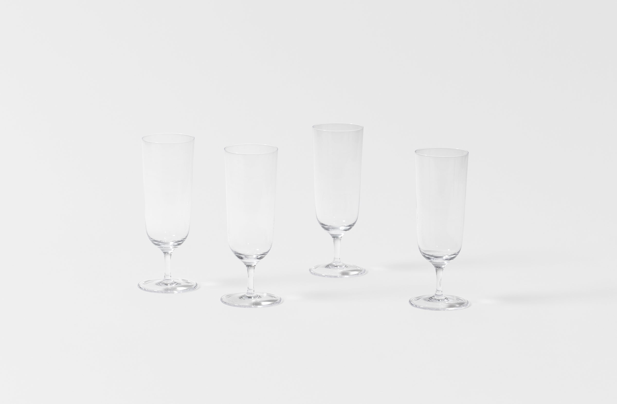 Four Venezia champagne flutes 
