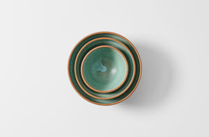 Victoria Morris nested jade bowls overhead. Default.