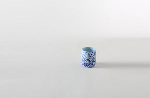 Blue on Blue Splatterware Cup