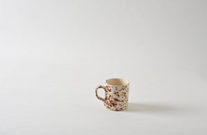 Brown on Cream Splatterware Mug