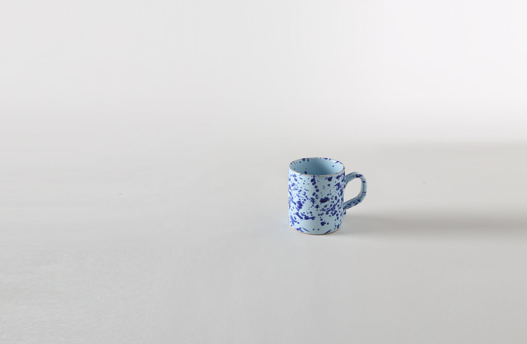 Blue on Blue Splatterware Mug