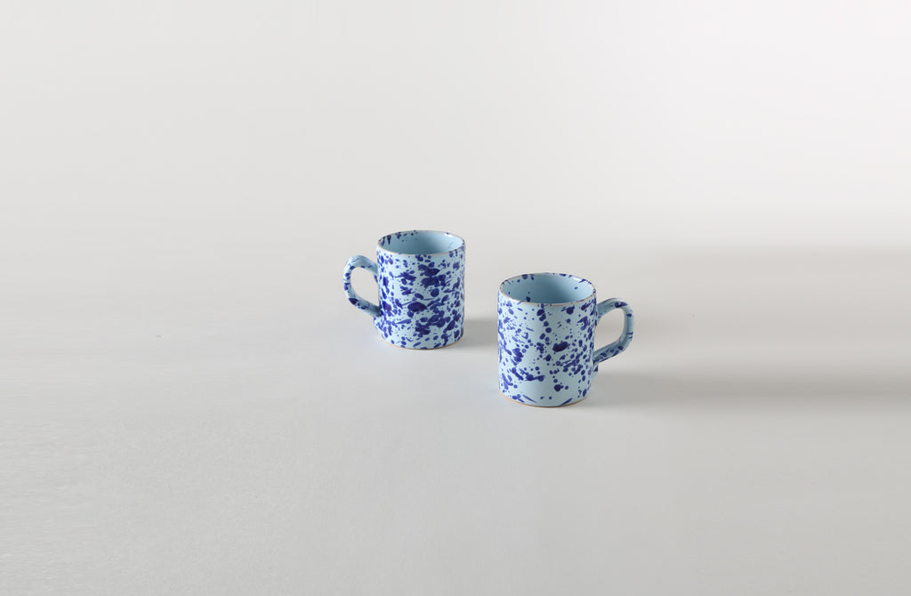 Blue on Blue Splatterware Mug