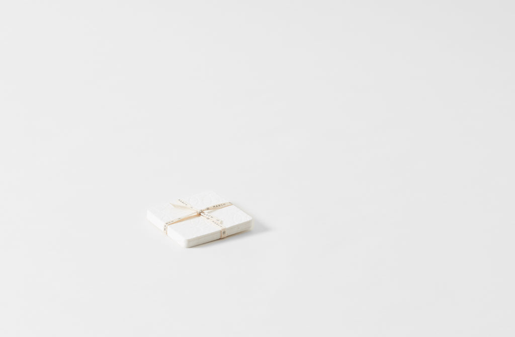 MARCH White Paper Coasters Set of 8