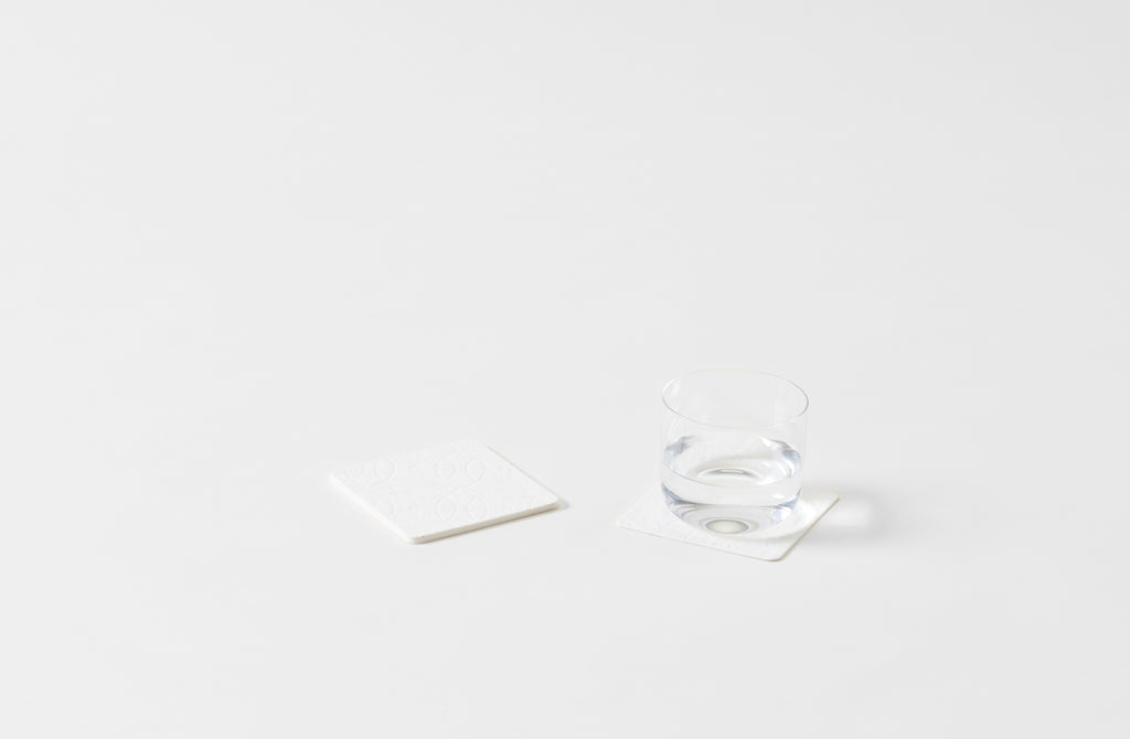 MARCH White Paper Coasters Set of 8