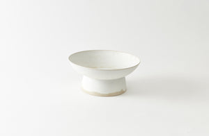 Christiane Perrochon White Beige Large Centerpiece Vase