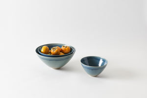 Christiane Perrochon Blue Grey Stoneware Bowls