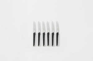 Forge De Laguiole Olivier Gagnère Black Acrylic Table Knives Set of 6