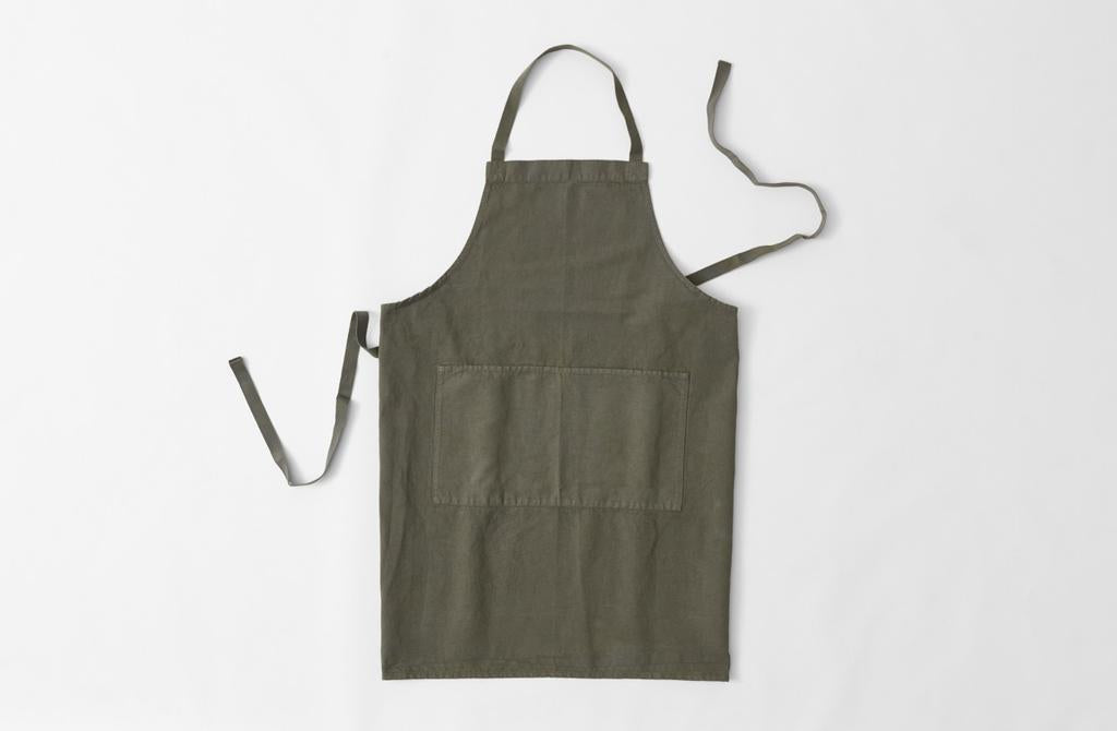 Metiers Bavette Olive Apron | MARCHSF