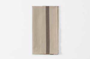 Natural and Brown Piano Stripe Kitchen Towel