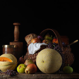 Still Life with Melons and Basket After L.M.