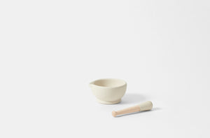 6 Inch Porcelain Mortar and Pestle