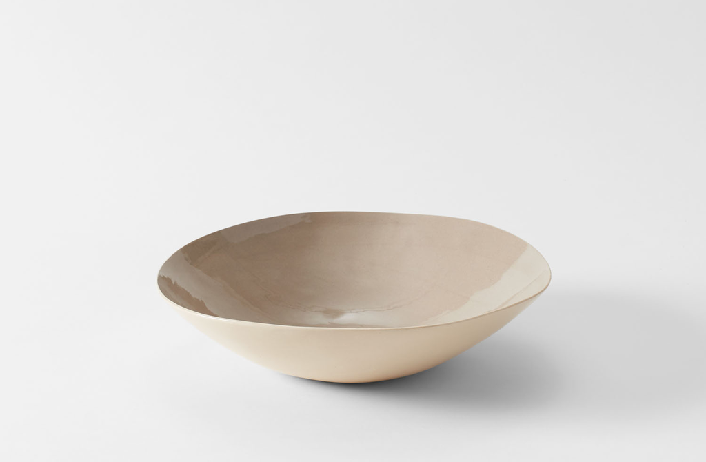 Taupe Large Round Bowl