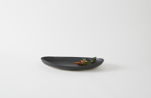 Christiane Perrochon Black Small Long Oval Dish
