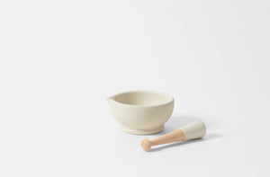 8 Inch Porcelain Mortar and Pestle