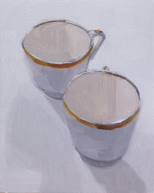 Two Gold Rimmed Tea Cups I