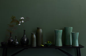 Christiane Perrochon Jade Large Hourglass Flower Vase
