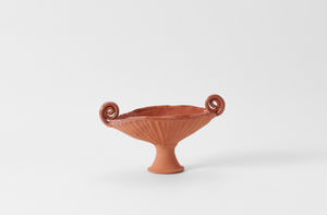 Frances Palmer Terracotta Fern Pedestal Bowl