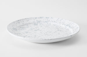 Grey on White Splatterware 20.75 Inch Platter