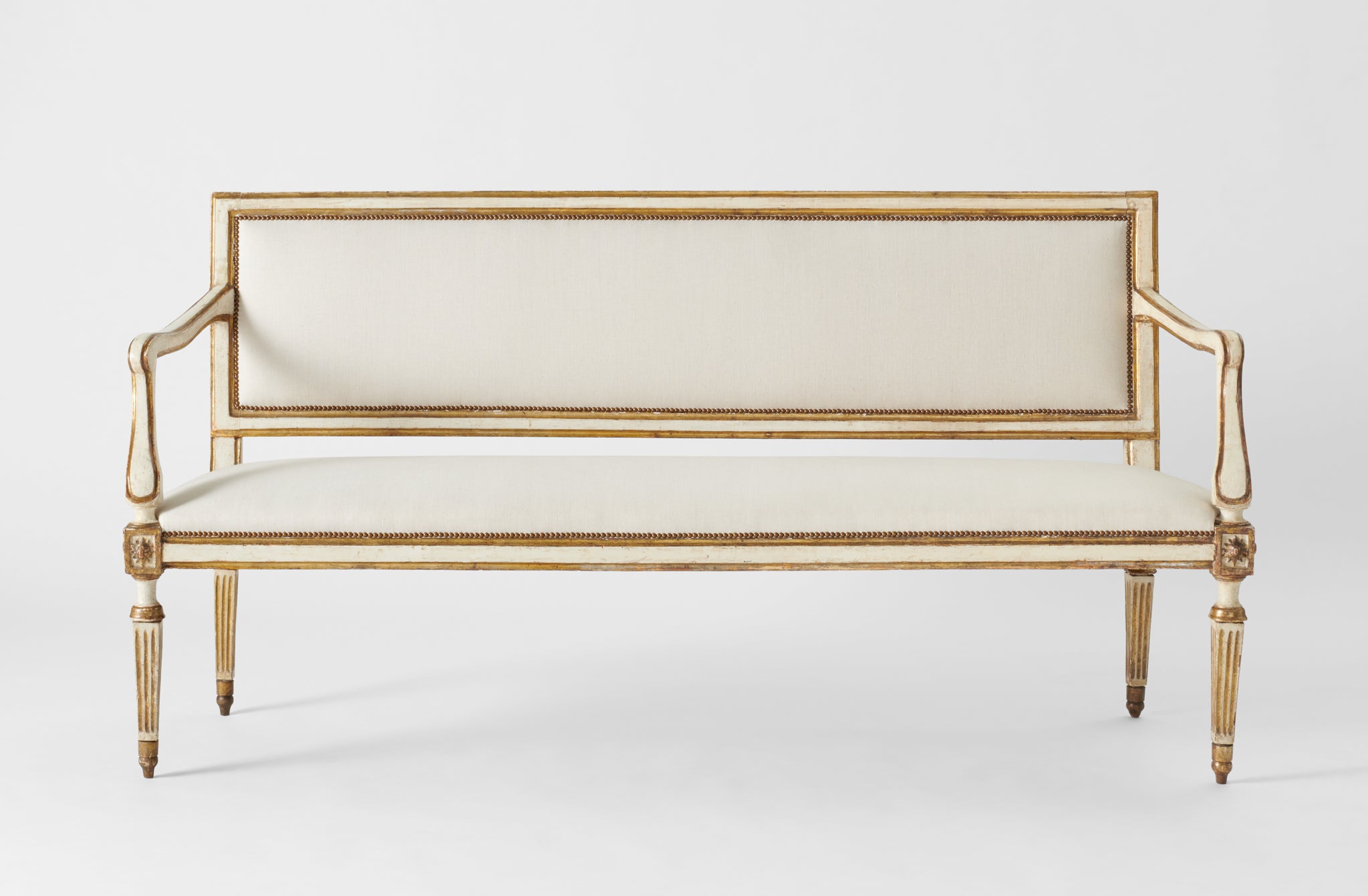 Antique 19th Century French Ivory Settee