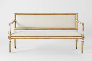 Antique 19th Century French Ivory Settee