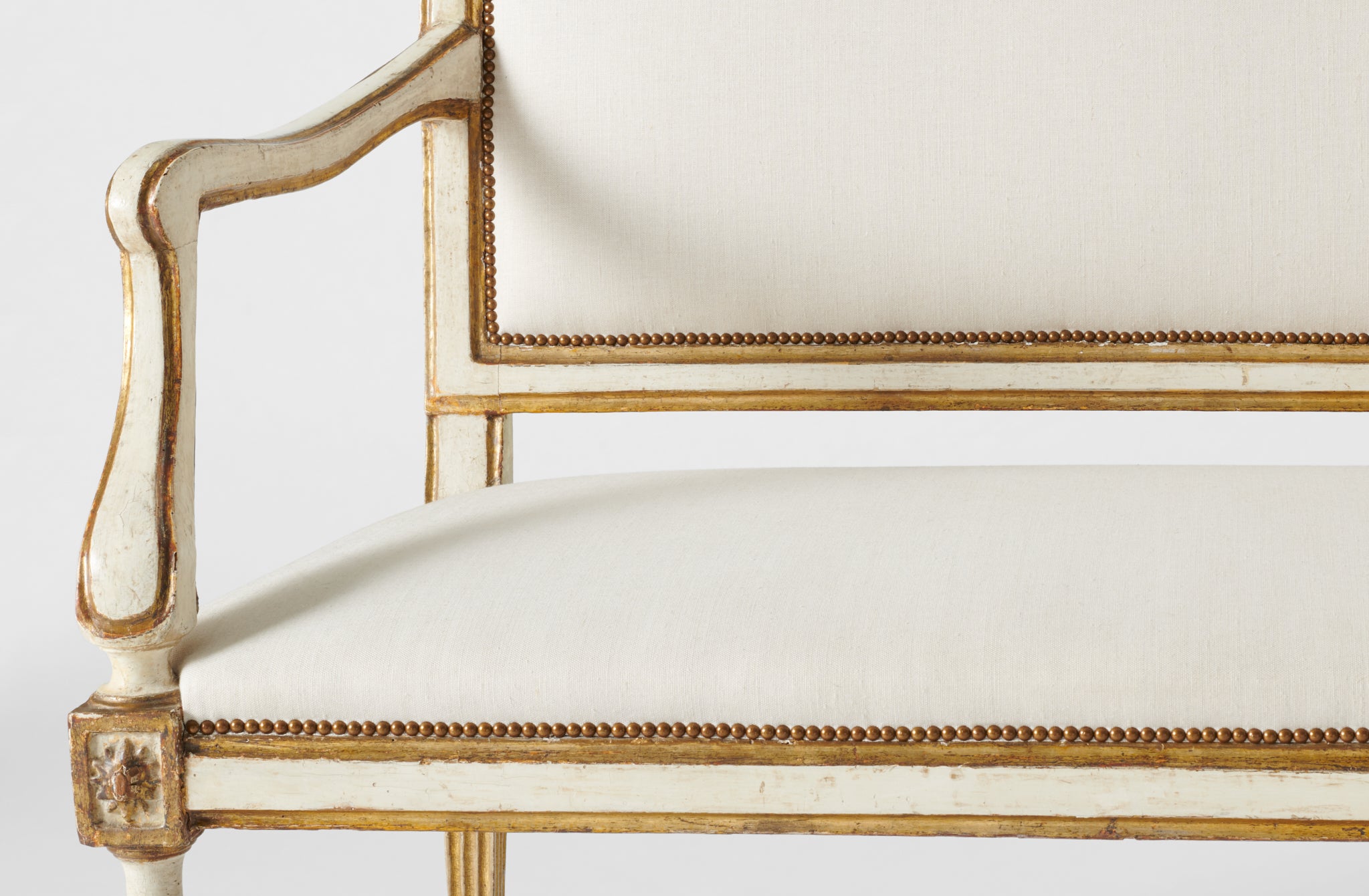 Antique 19th Century French Ivory Settee