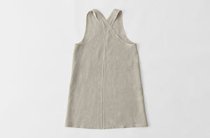 At Work MARCH Natural Linen Cross Back Apron