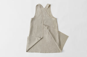 At Work MARCH Natural Linen Cross Back Apron
