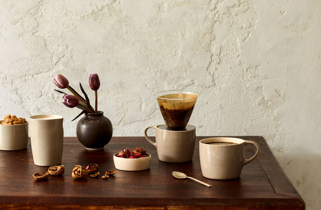 Brickett Davda Taupe Milk Jug