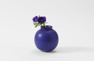 Christiane Perrochon Blue Violet Medium Boule Vase