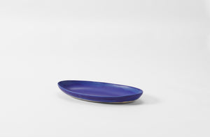 Christiane Perrochon Blue Violet Small Long Oval Dish