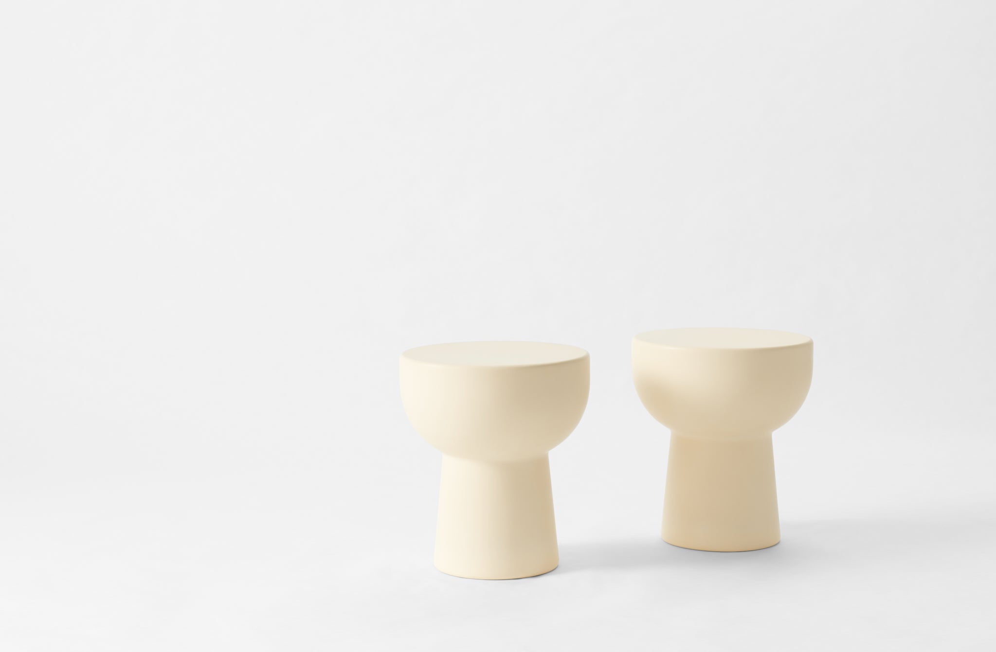 Faye Toogood Cream Roly-Poly Stool