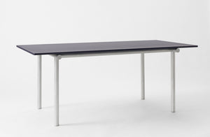 Faye Toogood Tubby Tube Navy Ash and Aluminum Dining Table
