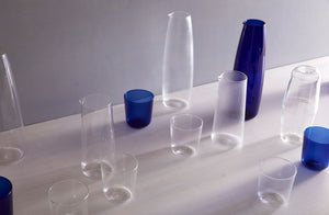 R+D Lab Luisa Ribbed Glass Bonne Nuit Carafe