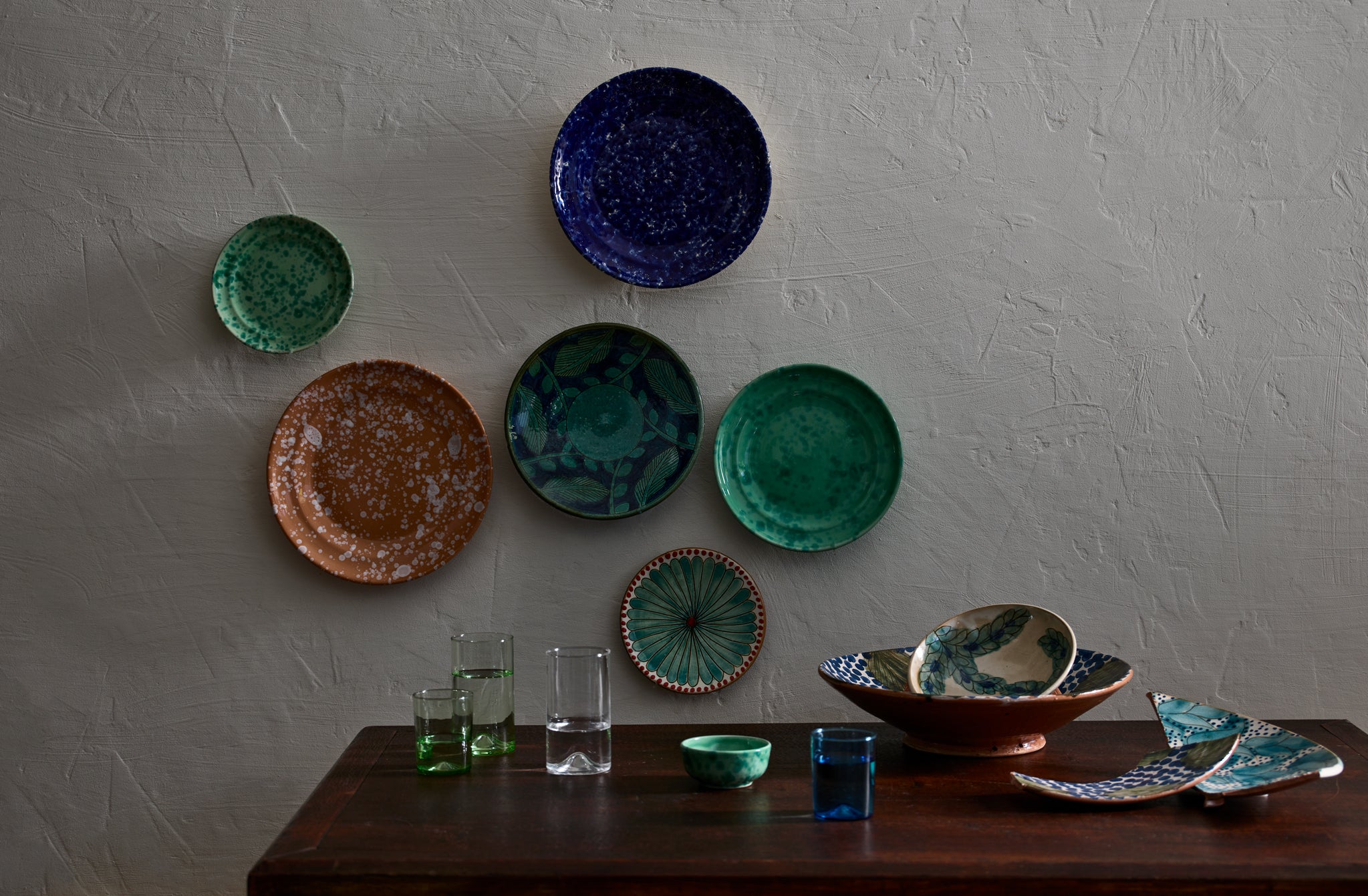 Turquoise Leaf Plate