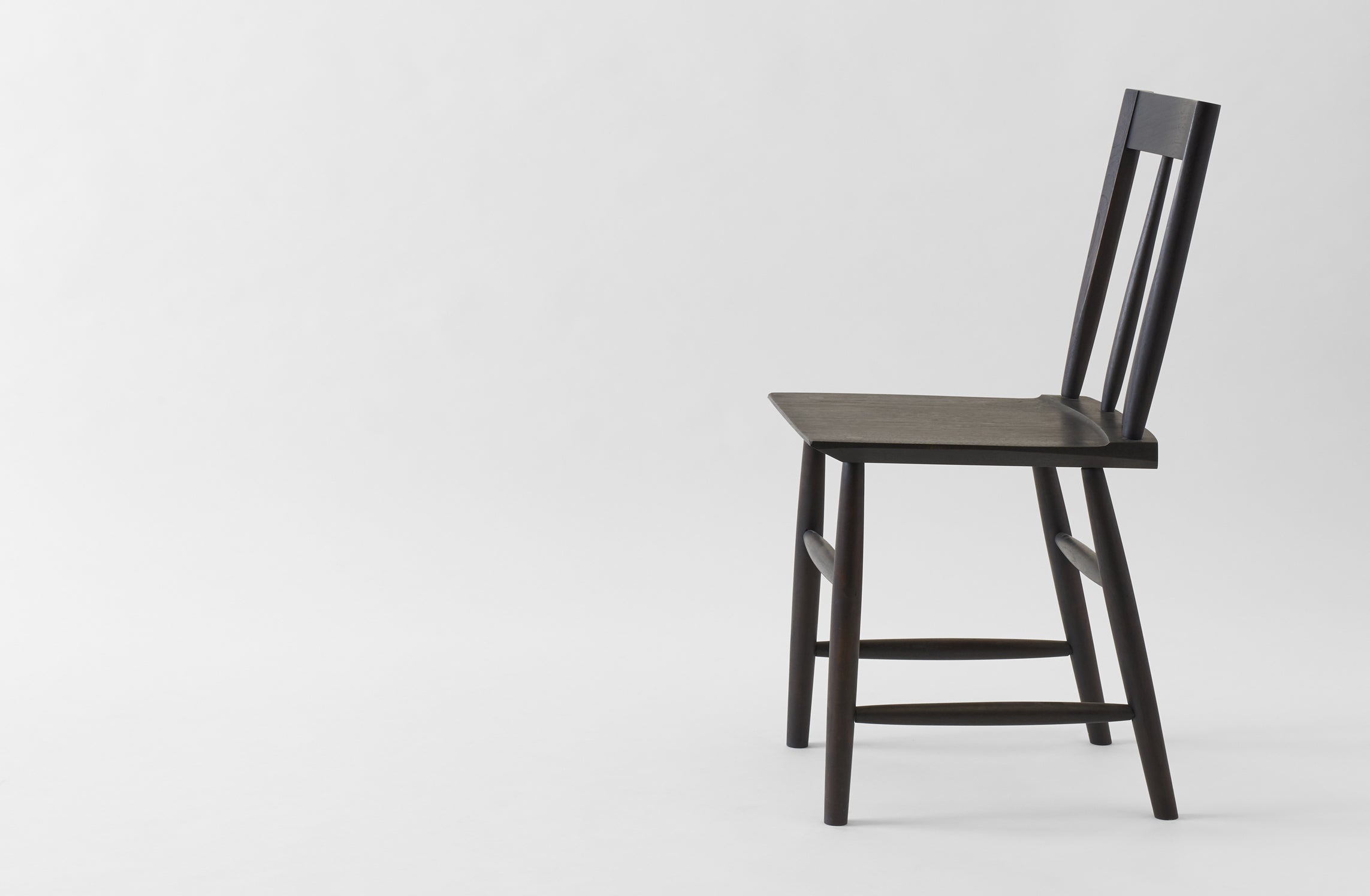 Sawkille Co. Ebonized Black Walnut Penn Chair
