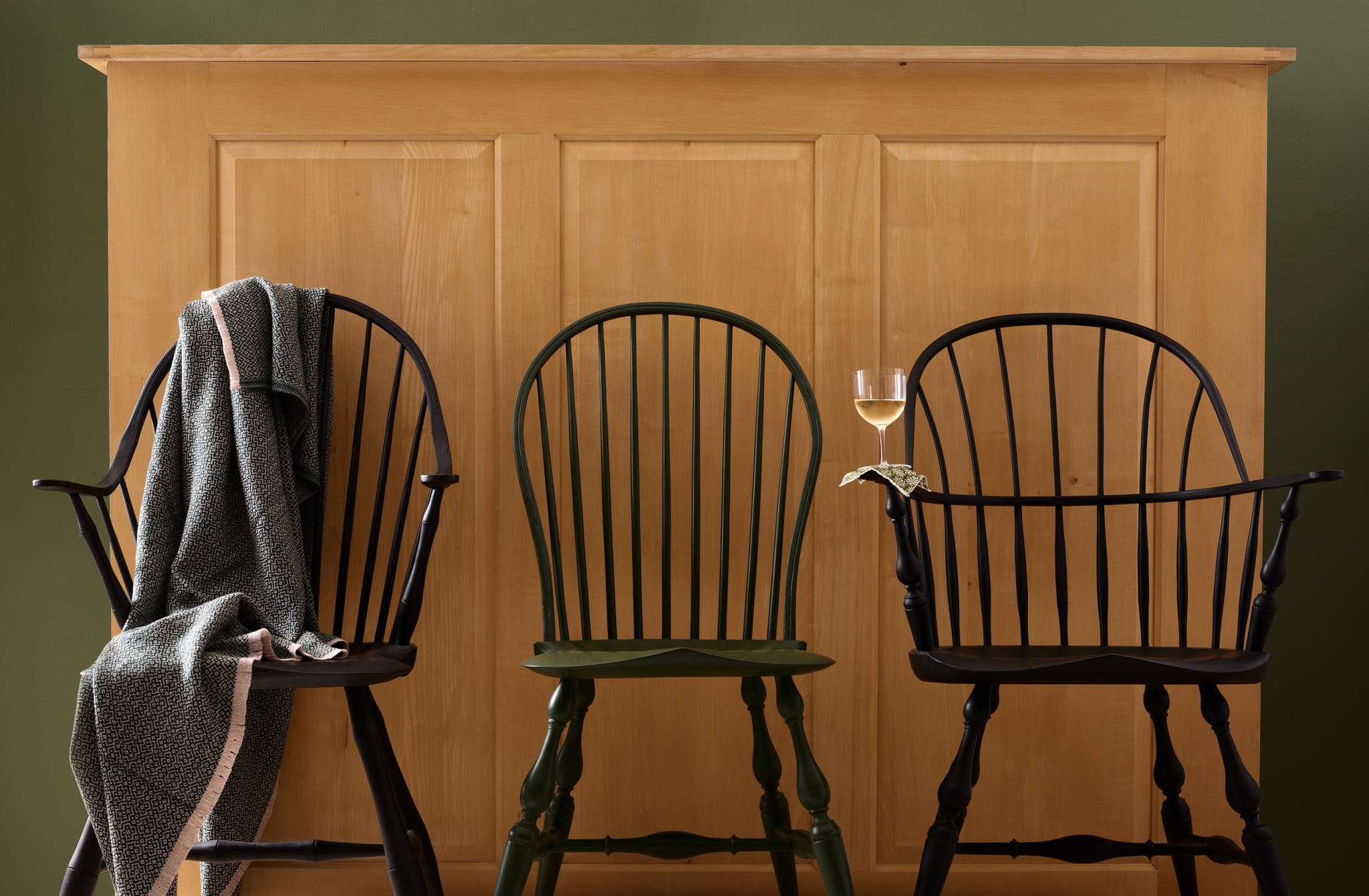 Sawyer Made Black Sack Back Armchair