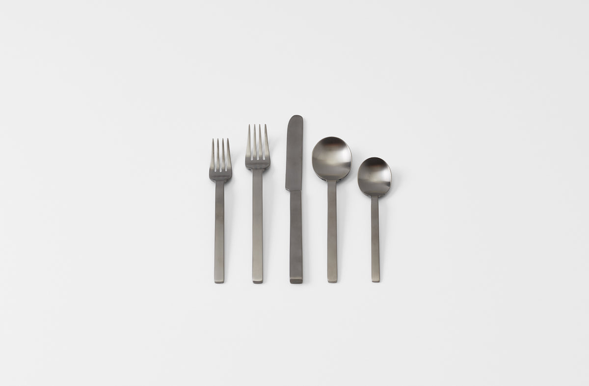 Stile Black Pewter Flatware Set