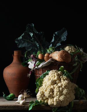Still Life with Cauliflower and Bread, After L.M.