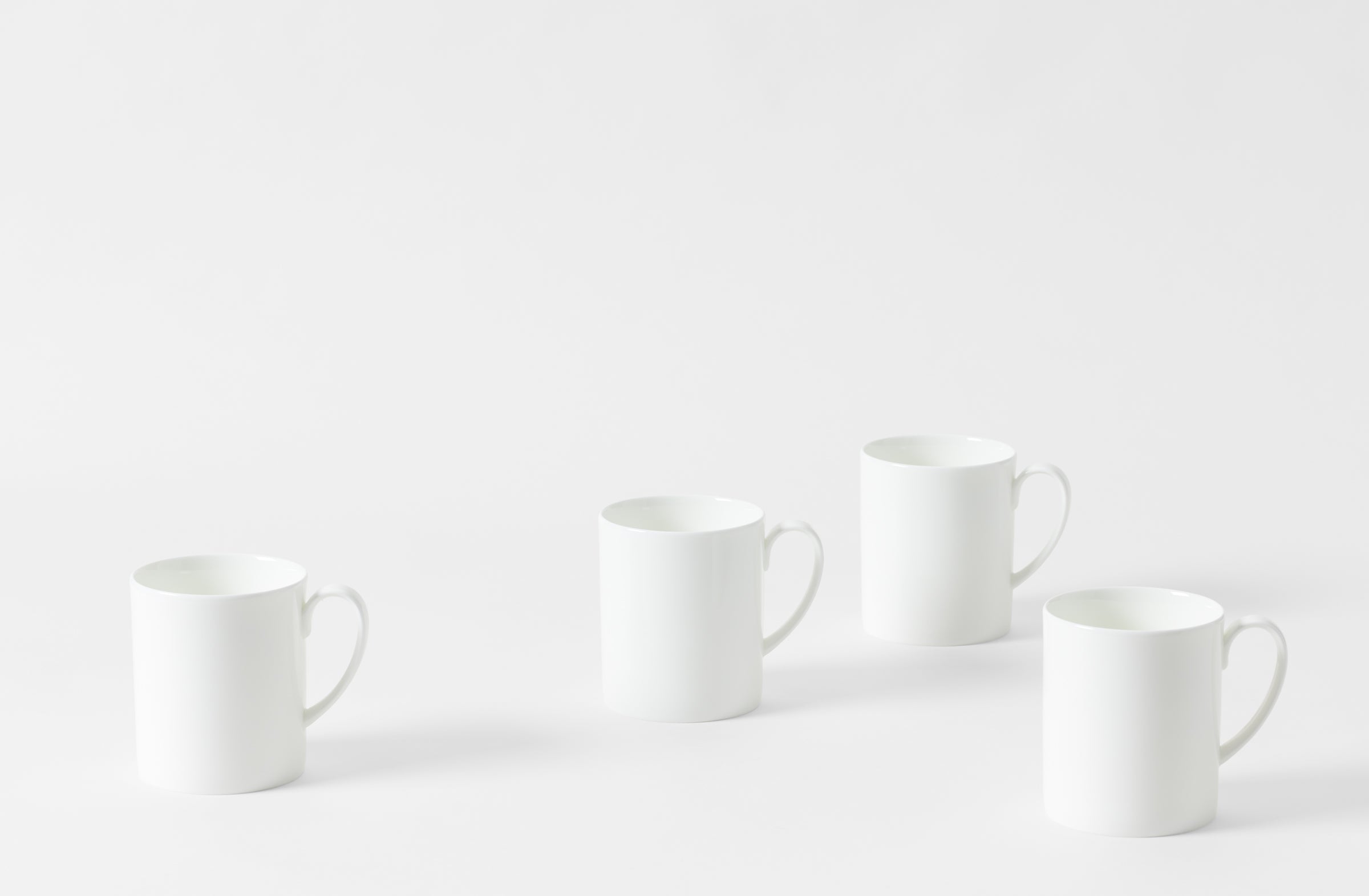 White Bone China Mug