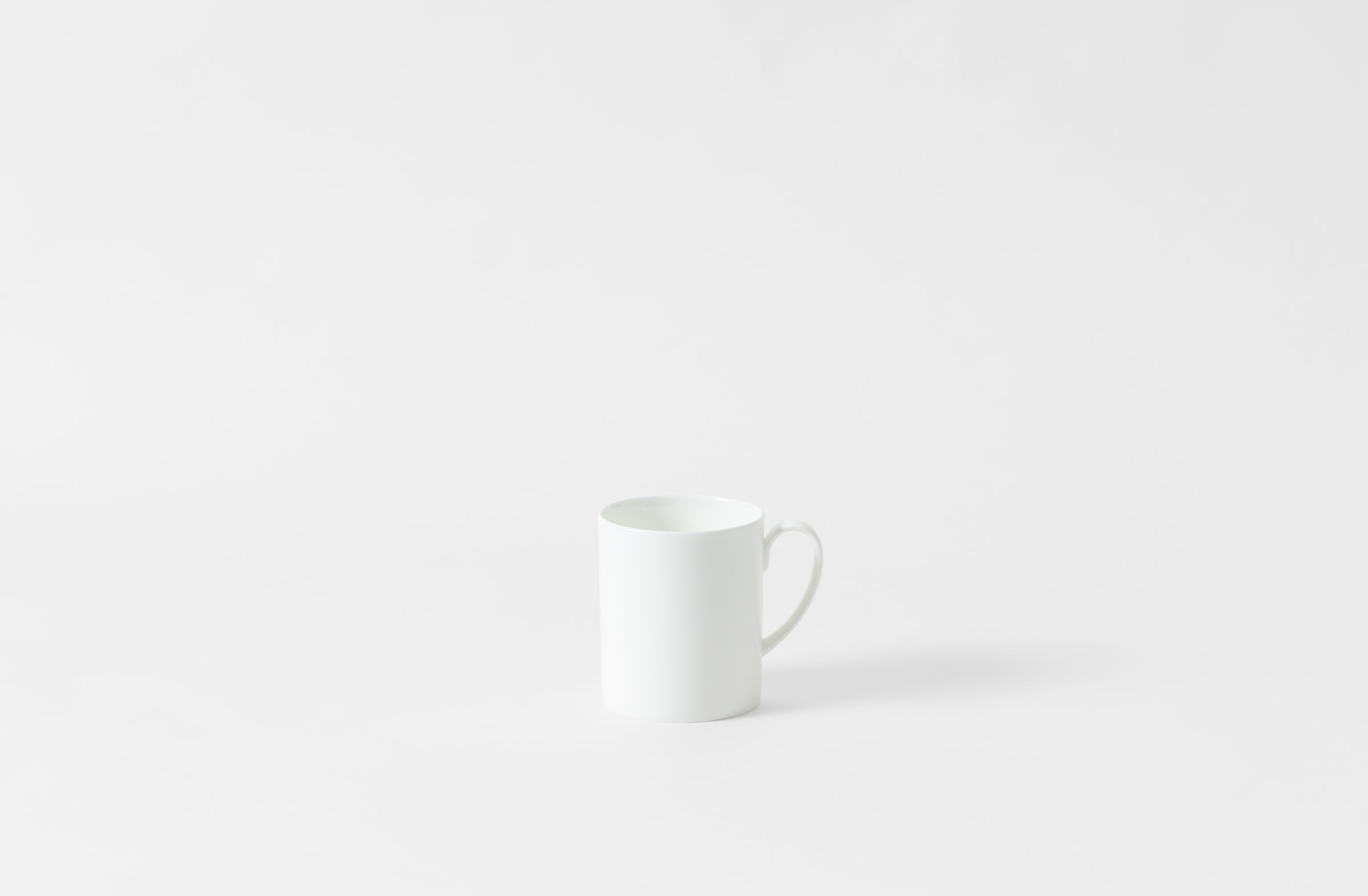 White Bone China Mug